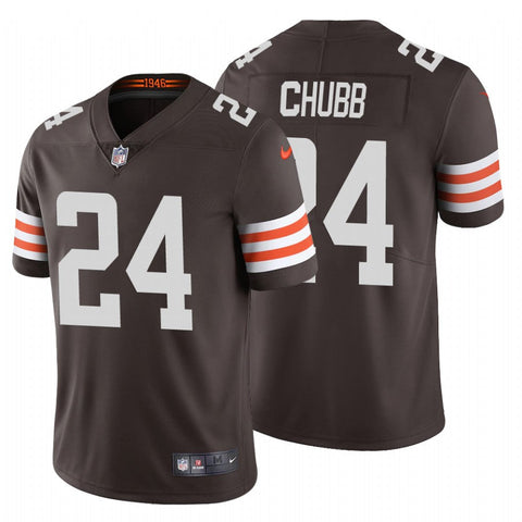 Men's Cleveland Browns Nick Chubb Brown Limited Jersey