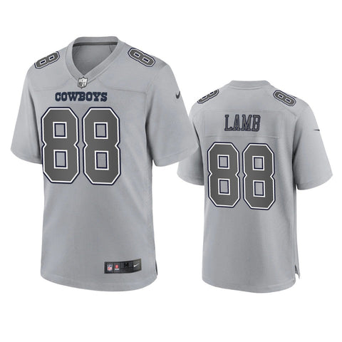 Men's Dallas Cowboys CeeDee Lamb Gray Atmosphere Fashion Limited Jersey