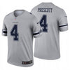 Men's Dallas Cowboys Dak Prescott Gray Inverted Limited Jersey