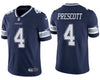 Men's Dallas Cowboys Dak Prescott Navy Limited Jersey