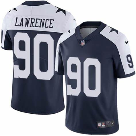 Men's Dallas Cowboys Demarcus Lawrence Navy Alternate Limited Jersey