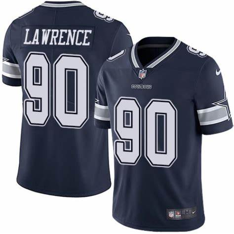 Men's Dallas Cowboys Demarcus Lawrence Navy Limited Jersey