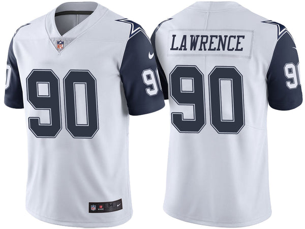 Men's Dallas Cowboys Demarcus Lawrence White Color Rush Limited Jersey