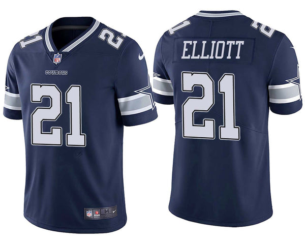 Men's Dallas Cowboys Ezekiel Elliott Navy Limited Jersey