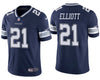 Men's Dallas Cowboys Ezekiel Elliott Navy Limited Jersey