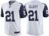 Men's Dallas Cowboys Ezekiel Elliott White Color Rush Limited Jersey