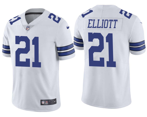 Men's Dallas Cowboys Ezekiel Elliott White Limited Jersey