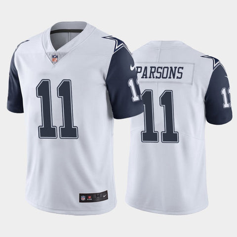 Men's Dallas Cowboys Micah Parsons White Color Rush Limited Jersey