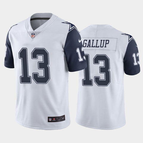 Men's Dallas Cowboys Michael Gallup White Color Rush Limited Jersey