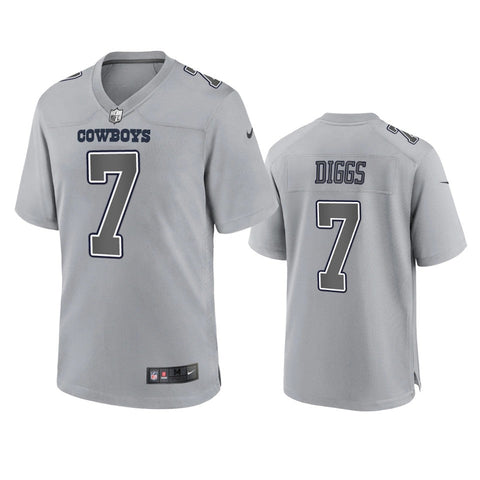 Men's Dallas Cowboys Trevon Diggs Gray Atmosphere Fashion Limited Jersey