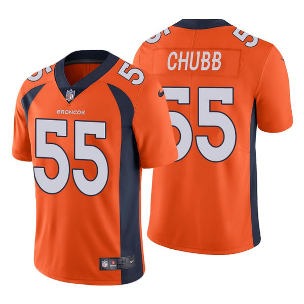 Men's Denver Broncos Bradley Chubb Orange Limited Jersey