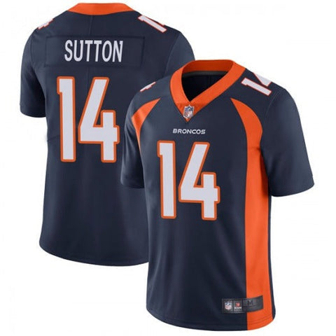 Men's Denver Broncos Courtland Sutton Navy Limited Jersey