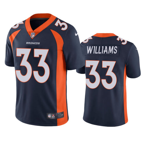 Men's Denver Broncos Javonte Williams Navy Limited Jersey