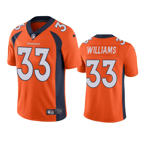 Men's Denver Broncos Javonte Williams Orange Limited Jersey