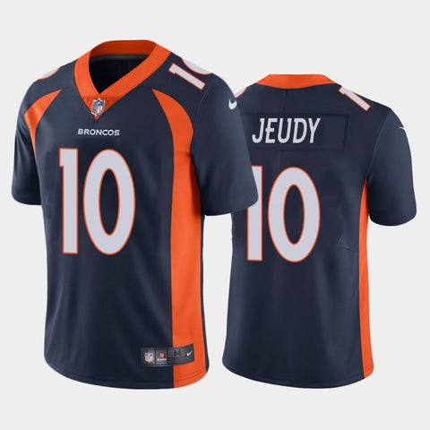 Men's Denver Broncos Jerry Jeudy Navy Limited Jersey