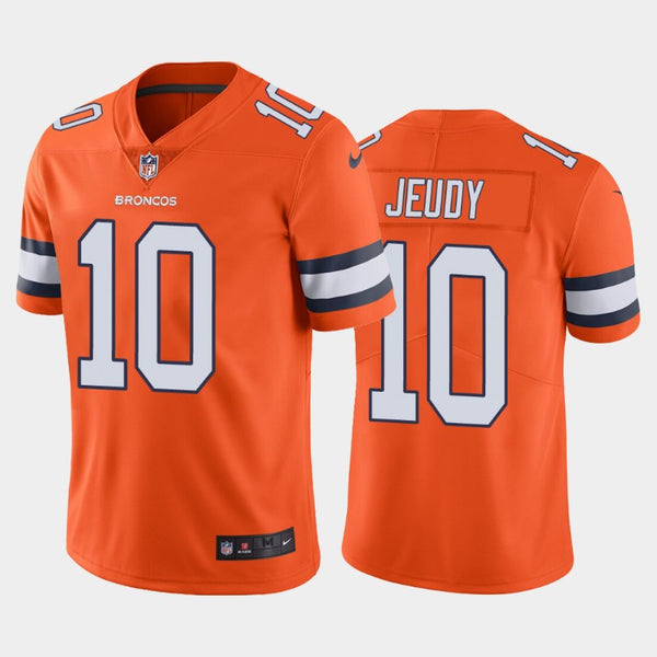 Men's Denver Broncos Jerry Jeudy Orange Color Rush Limited Jersey