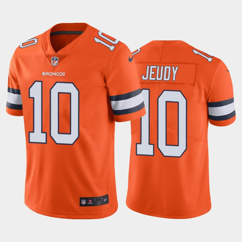Men's Denver Broncos Jerry Jeudy Orange Color Rush Limited Jersey