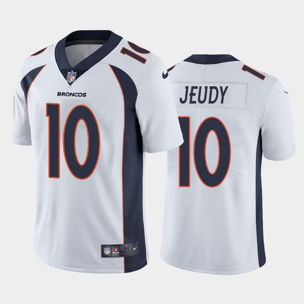 Men's Denver Broncos Jerry Jeudy White Limited Jersey