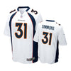 Men's Denver Broncos Justin Simmons White Limited Jersey