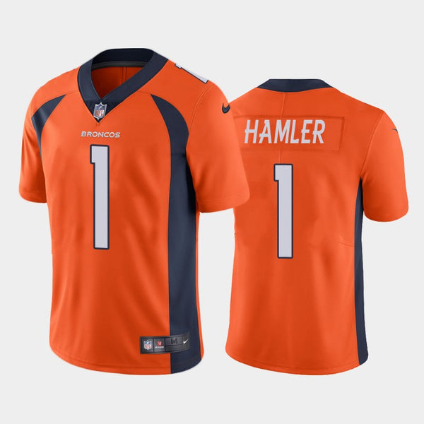 Men's Denver Broncos KJ Hamler Orange Limited Jersey