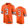 Men's Denver Broncos Russell Wilson Orange Color Rush Limited Jersey