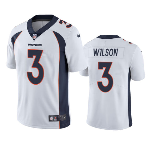 Men's Denver Broncos Russell Wilson White Limited Jersey