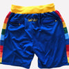 Men's Denver Nuggets Shorts Blue, Nuggets Mens Basketball Shorts Stitched