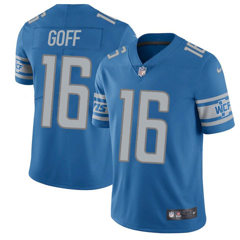 Men's Detroit Lions Jared Goff Blue Limited Jersey