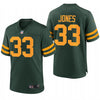 Men's Green Bay Packers Aaron Jones Green Throwback Limited Jersey