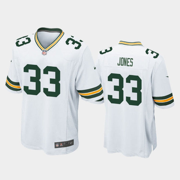 Men's Green Bay Packers Aaron Jones White Limited Jersey