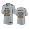 Men's Green Bay Packers Aaron Rodgers Gray Atmosphere Fashion Limited Jersey