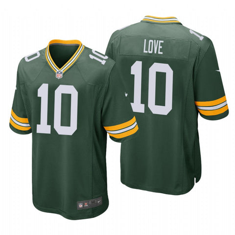 Men's Green Bay Packers Jordan Love Green Limited Jersey