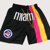 Men's Heat Rainbow Shorts Black, Rainbow Mens Basketball Shorts Stitched
