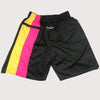 Men's Heat Rainbow Shorts Black, Rainbow Mens Basketball Shorts Stitched