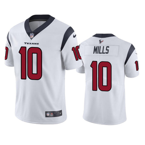 Men's Houston Texans Davis Mills White Limited Jersey