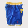Men's Indiana Pacers Shorts Blue, Pacers Mens Basketball Shorts Stitched