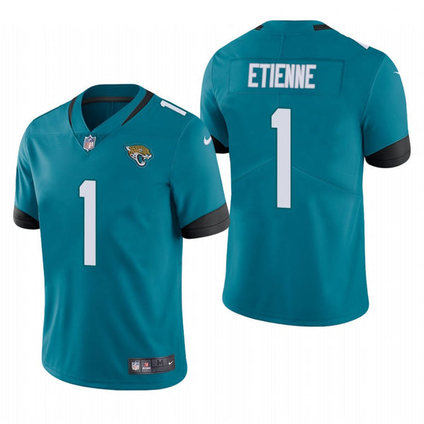 Men's Jacksonville Jaguars Travis Etienne Teal Limited Jersey