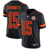 Men's Kansas City Chiefs Patrick Mahomes II Black Color Rush Limited Jersey