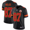 Men's Kansas City Chiefs Travis Kelce Black Color Rush Limited Jersey