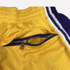 Men's Kobe Bryant Shorts Yellow, Bryant Mens Basketball Shorts Stitched