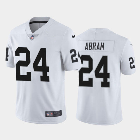 Men's Las Vegas Raiders Johnathan Abram White Limited Jersey
