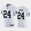 Men's Las Vegas Raiders Johnathan Abram White Limited Jersey