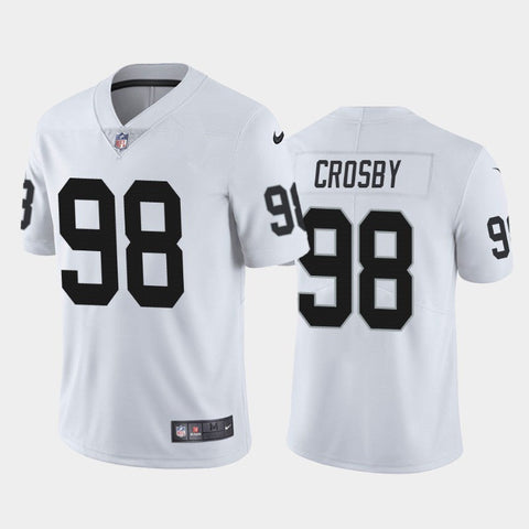 Men's Las Vegas Raiders Maxx Crosby White Limited Jersey