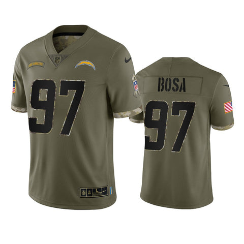 Men's Los Angeles Chargers Joey Bosa Olive 2022 Salute To Service Limited Jersey