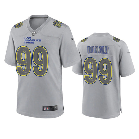 Men's Los Angeles Rams Aaron Donald Gray Atmosphere Fashion Limited Jersey