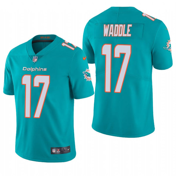 Men's Miami Dolphins Jaylen Waddle Aqua Limited Jersey