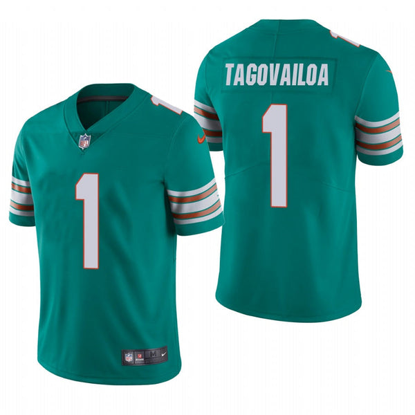 Men's Miami Dolphins Tua Tagovailoa Aqua Alternate Limited Jersey