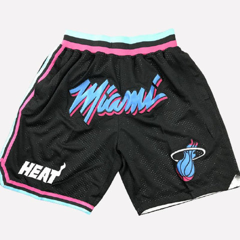 Men's Miami Heat Black mamba Shorts, Heat Mens Basketball Shorts Stitched