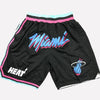 Men's Miami Heat Black mamba Shorts, Heat Mens Basketball Shorts Stitched