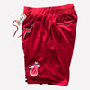 Copy of Men's Miami Heat Shorts red Miami Heat Mens Basketball Shorts Stitched